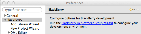 Blackberry Preferences