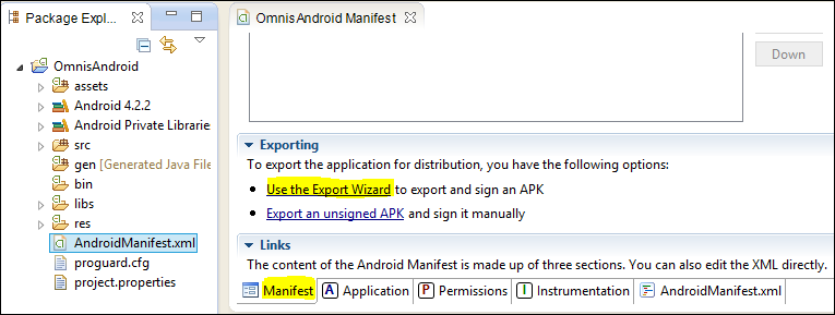 Export APK