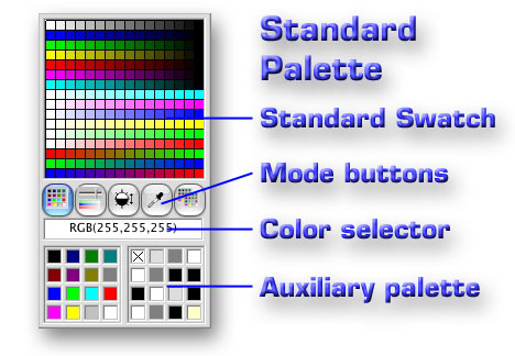 Color palette parts