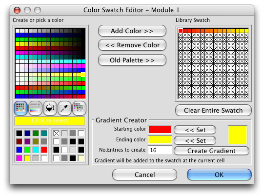 Color Swatch Editor