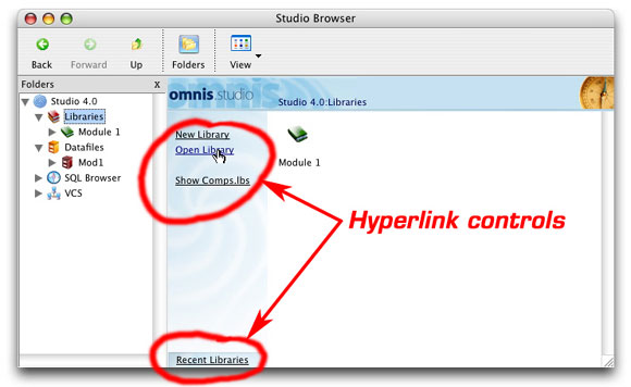 Hyperlink Controls in the Browser